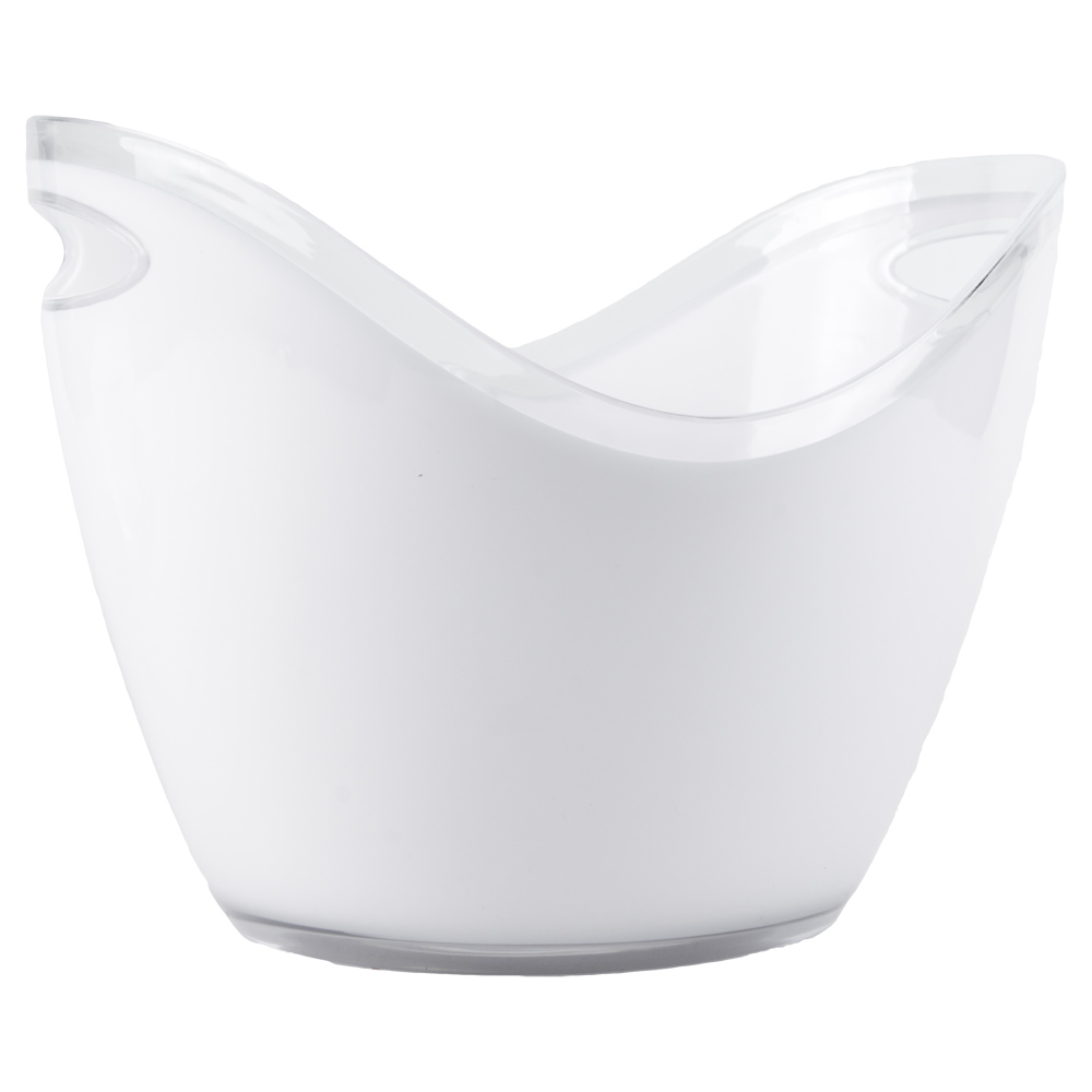 8 Liter White Premium Ice Bucket U.S. Plastic Corp.